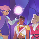 An image from the debut season of She-Ra and the Princesses of Power.